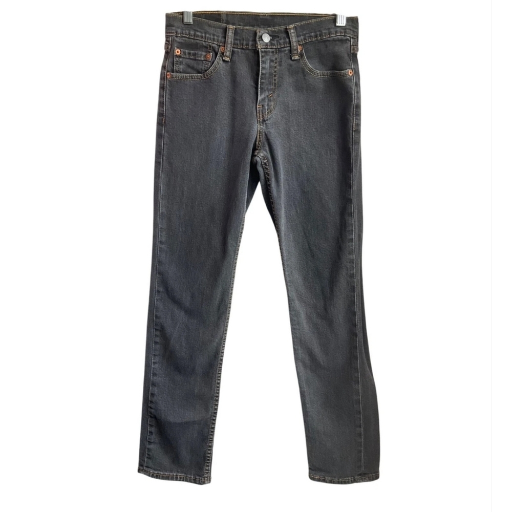 Levi's Mens 511 Sz 29 Denim Jeans Gray Faded Straight-Leg